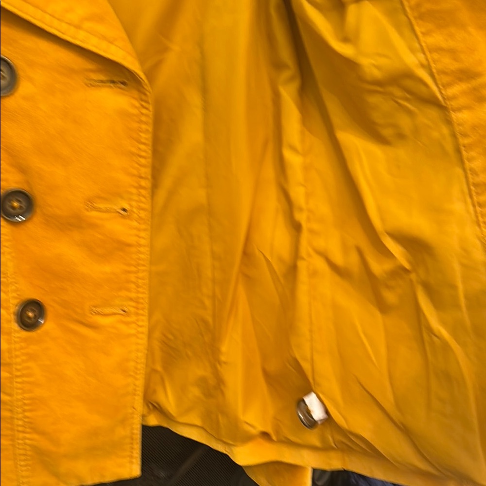 Mossimo Supply Co Yellow Corduroy Peacoat with Wide Lapel - Picture 9 of 10
